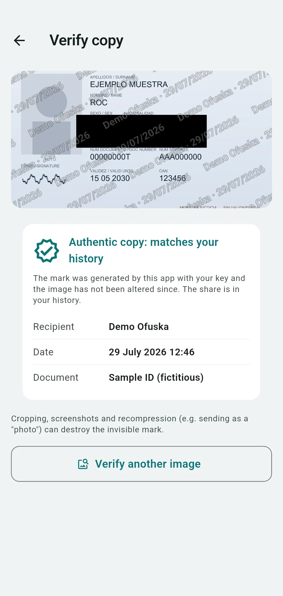 Ofuska sending history with each rental application on record